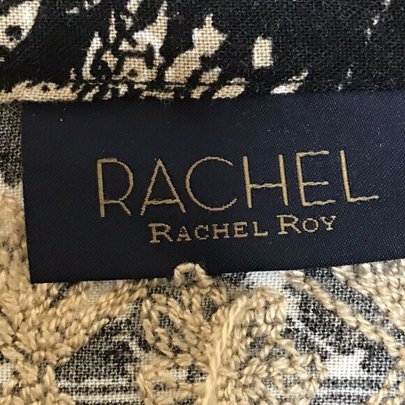 RACHEL Rachel Roy Womens Boho Top Size‎ M Dolman Sleeve Crochet Lace Oversized - Picture 10 of 12